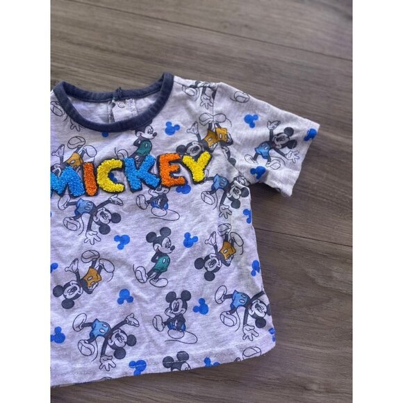 Disney Baby Boys T Shirt Multicolor Mickey Mouse Shirt Size 0/3 Months - Picture 3 of 8